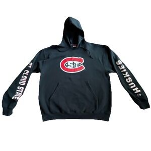Vintage St Cloud St‎ Huskies Pullover Hoodie Champion Authentic Large